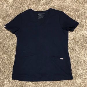 Figs Women’s Scrub Top Size Small - Navy Blue